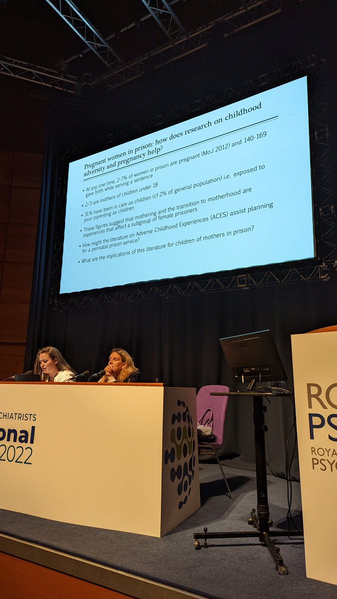 First up, Drs Williams and Adshead are speaking first about how research on pregnancy and motherhood can help women in prison.