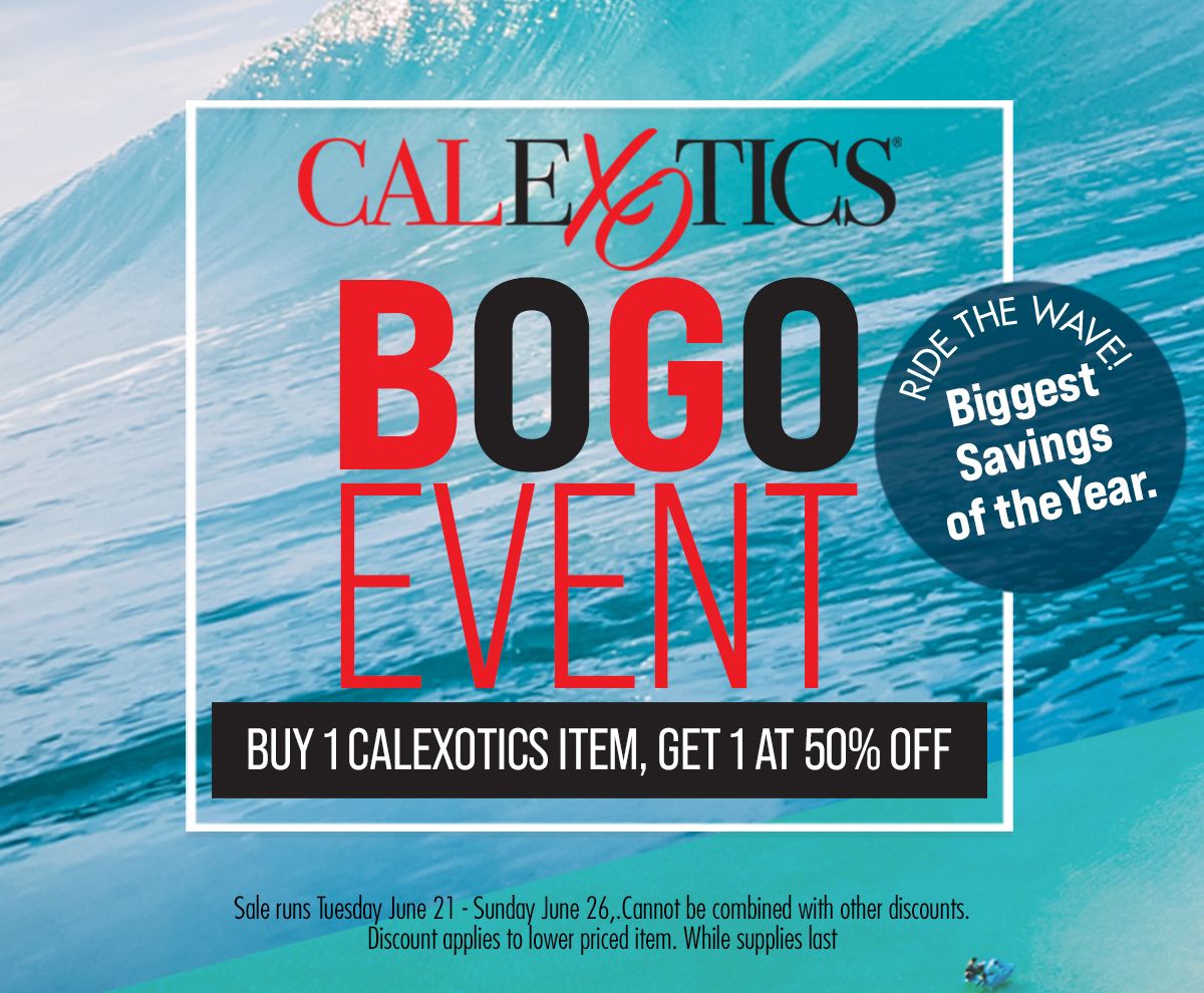 naughtynorthca's tweet image. A sale you don’t want to miss! Shop our sizzling hot Calexotics BOGO deal. 🔥 Buy any Calexotics item and get a 2nd item for 1/2 off! From vibes and strokers, to pumps and BDSM gear. It’s time to treat yourself to a little something sexy. 🥰
ow.ly/5e5x50JCaIM
