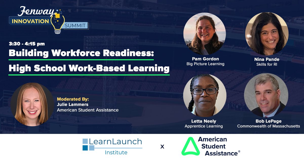 Research shows #workbasedlearning in #highschool can positively impact student prospects &amp; the workforce at large.

Join ASA's <a href="/JulieRyder3/">Julie Ryder</a> &amp; other experts this Thurs. at the <a href="/LearnLaunch/">LearnLaunch</a> #FenwayInnovationSummit as they discuss best practices!

Learn more: bit.ly/39o8Nd0