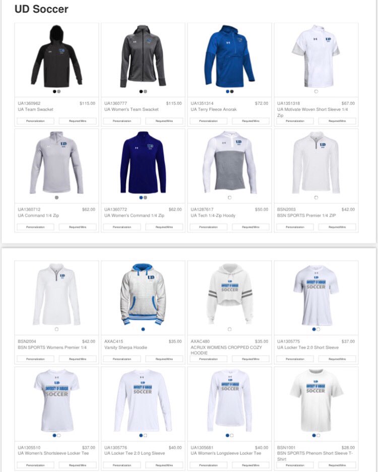 🚨The 2022 UD Men’s Soccer Fan Store is live! 🚨

Please see the link below to order!
Go Spartans! ⚔️🔵

nam04.safelinks.protection.outlook.com/?url=https%3A%…