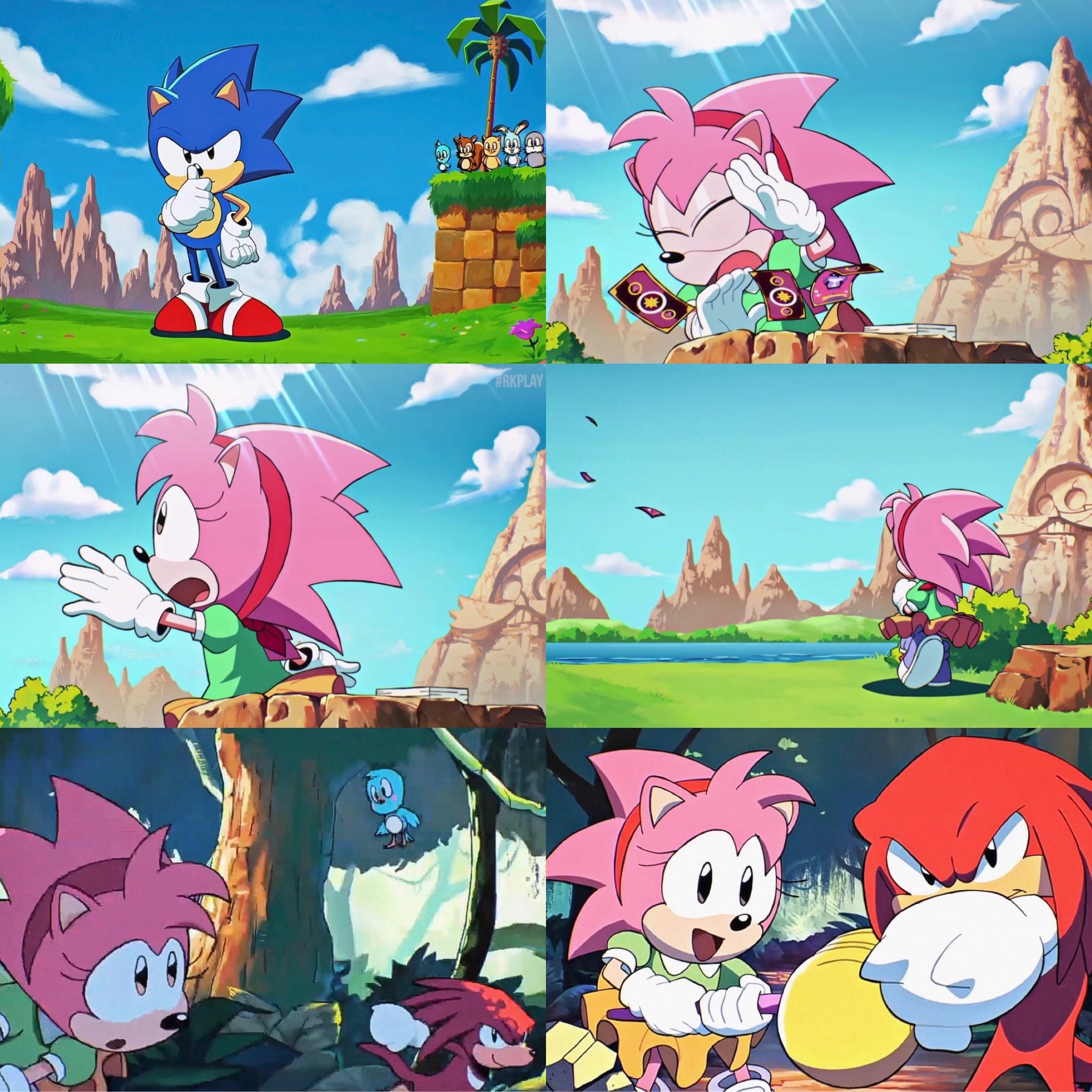 Sonamy Channel on X: Classic Sonic going solo: Expected. Classic Knuckles  and Classic Amy teaming up: Watch Out! #SonicOrigins   / X