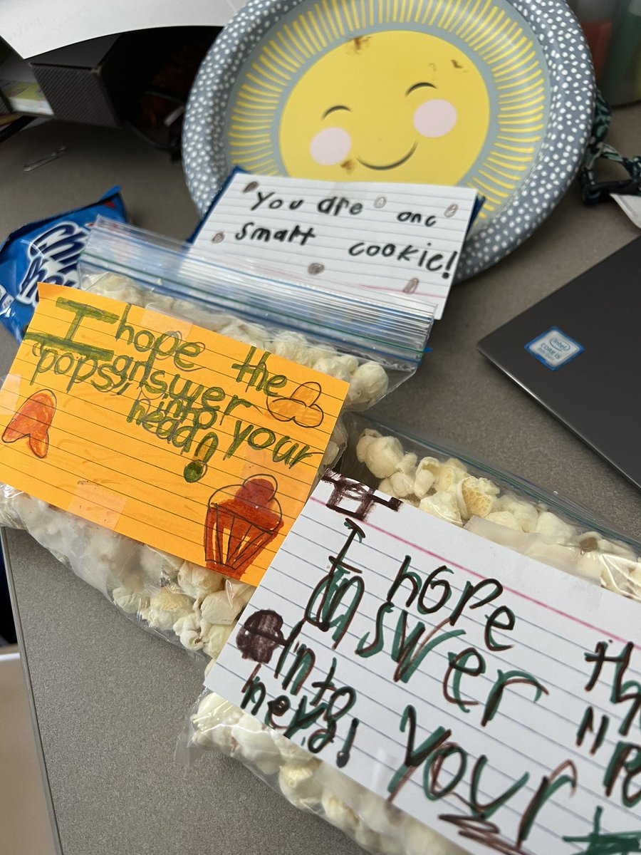 Our sweet book buddies made some treats for our class. Thanks <a href="/JenniferBWorley/">Jennifer Beth Worley</a>!  Best book buddies ever!!!