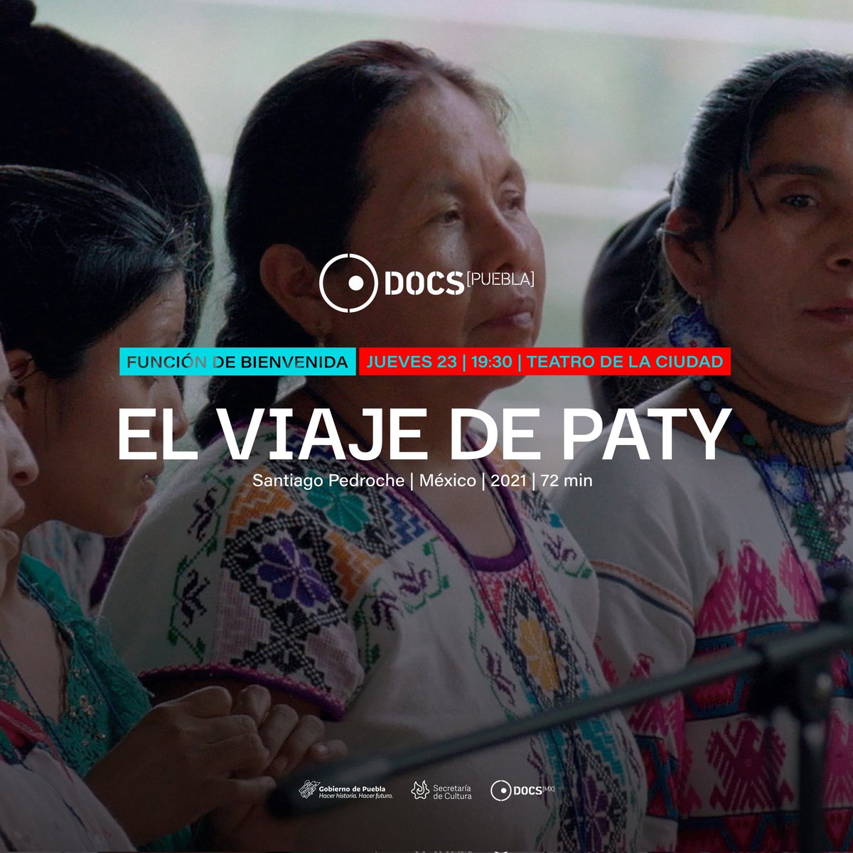ElCiudadano_Mx's tweet image. 📽El festival #DocsPuebla2022 abrirá la noche con El viaje de Paty» (Santiago Pedroche, México)

🗓️ Jueves 23 de junio
📍 Teatro de la Ciudad
⏰ 19:30 h