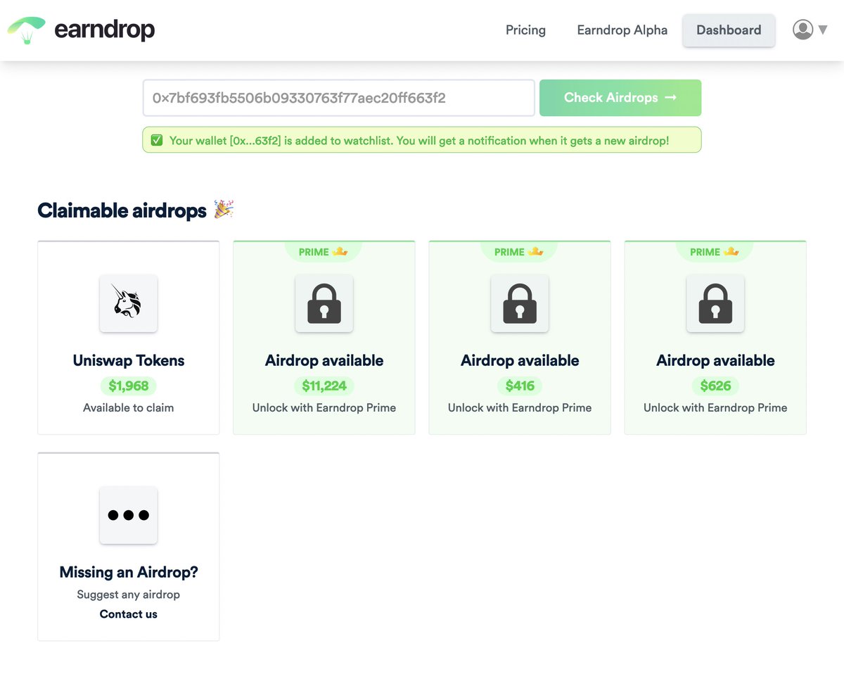 Earndrop (Airdrop Checker) tweet media