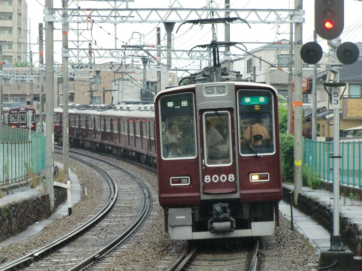 yoshi7927's tweet photo. #カーブした画像を貼る
大和路線の久宝寺及び、阪急今津線の甲東園にて。😄
#JR西日本 #103系 #NS619編成 #阪急 #3000系 #3058F #5100系 #5102F #8000系 #8008F https://t.co/ahvtlVxuMU