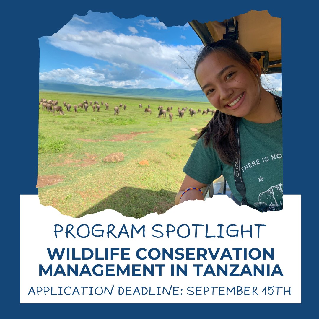 Winter break 2022-2023 spotlight: Wildlife Conservation Management in Tanzania program!

Wildtrax Explorations presents students with a hands-on experience in the conservation of natural and cultural resources across wilderness, rural, and urban regions of Tanzania.