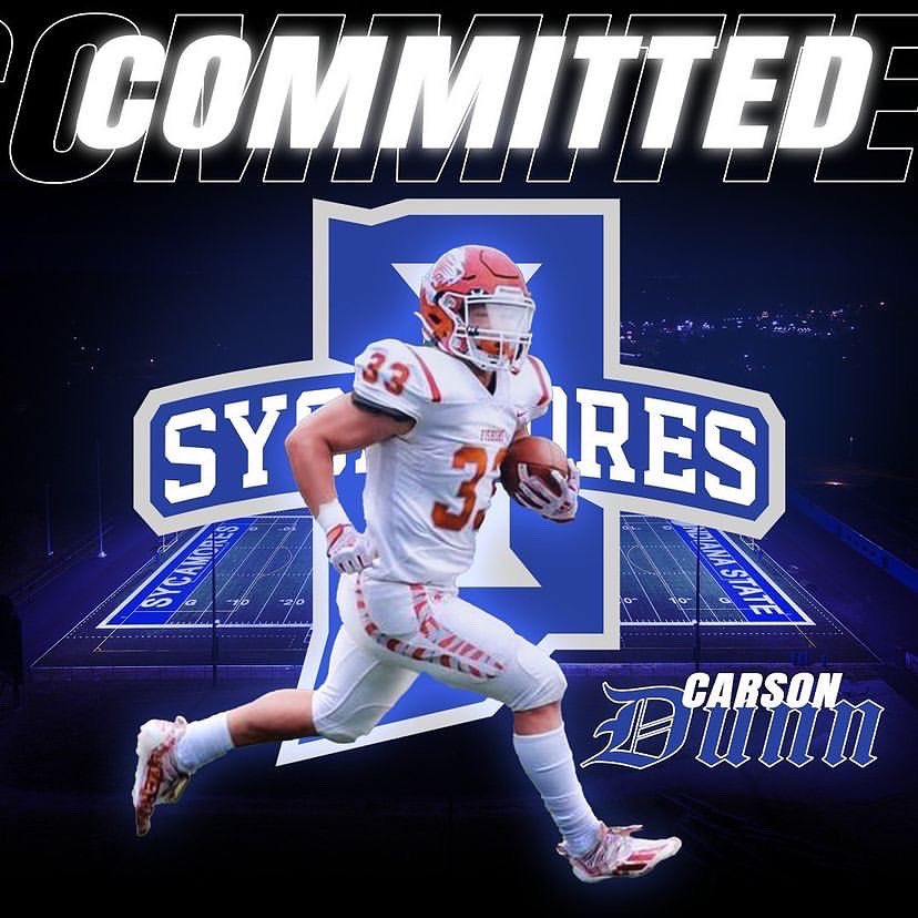 carsondunn24's tweet photo. Committed!!  @CmalryMallory @CoachYoungISU @IndStFB @FballTiger @curtfunk80 @EzeObiora2 @IndianaPreps @Bryan_Ault @SWiltfong247 @TJamesIndState https://t.co/ax6l5nEGbk