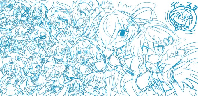 自由にお絵描き我が家のボイロちゃん達 