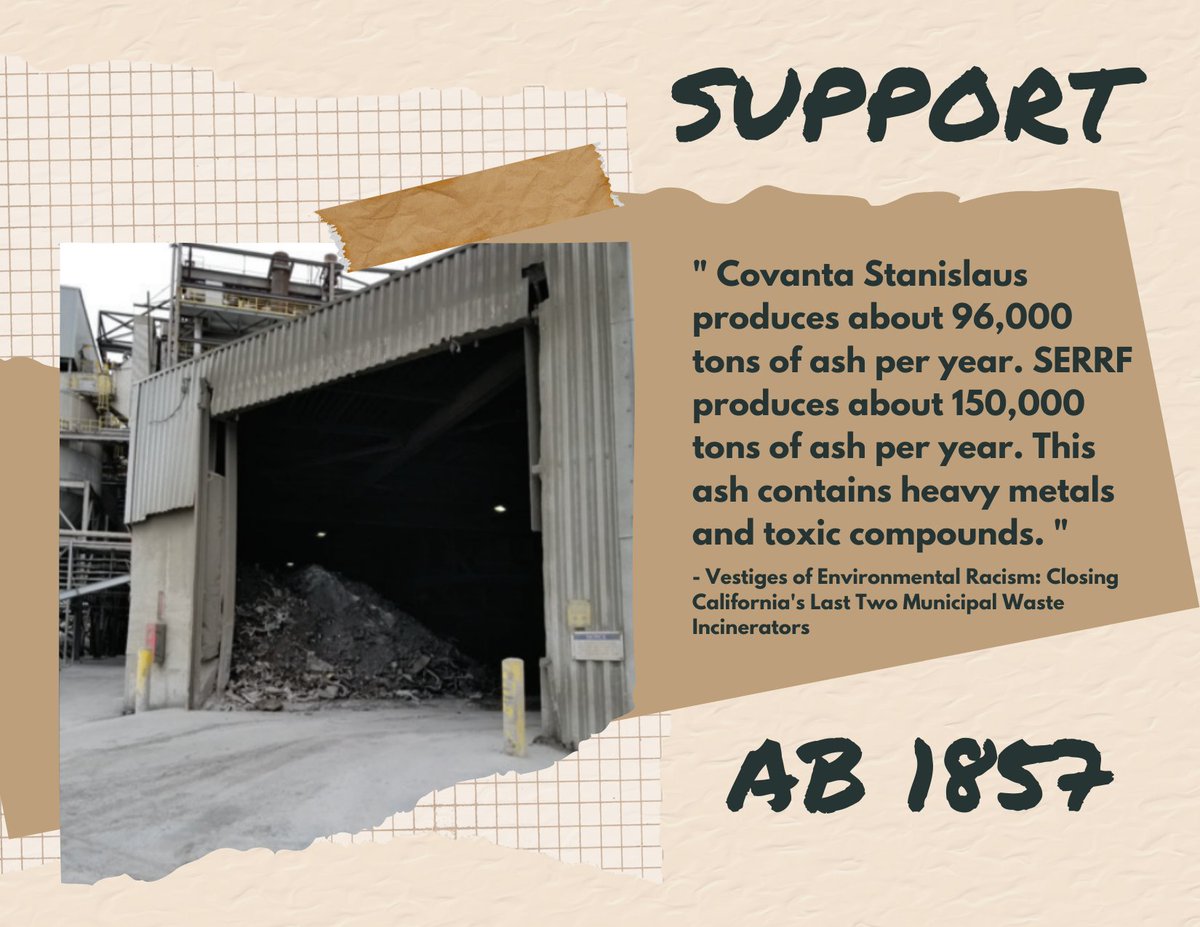#AB1857 would stop subsidizing the harmful practice of burning trash in #FrontlineCommunities. @BenAllenCA & @SenGonzalez33 we're counting on you to stand up for #EnvironmentalJustice and pass this important bill. #StopBurningTrashCA