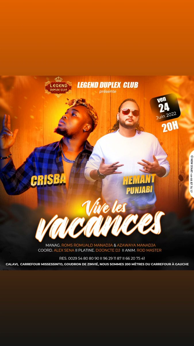 HemantPunjabi_'s tweet photo. Me and Crisba will be having a live performance on 24th of June at 9 pm
#Benin #cotonou #France2022 #crisba #Dakar #Senegal #gambia #Togo #Niger #Cameroon https://t.co/otKQ3thRvO