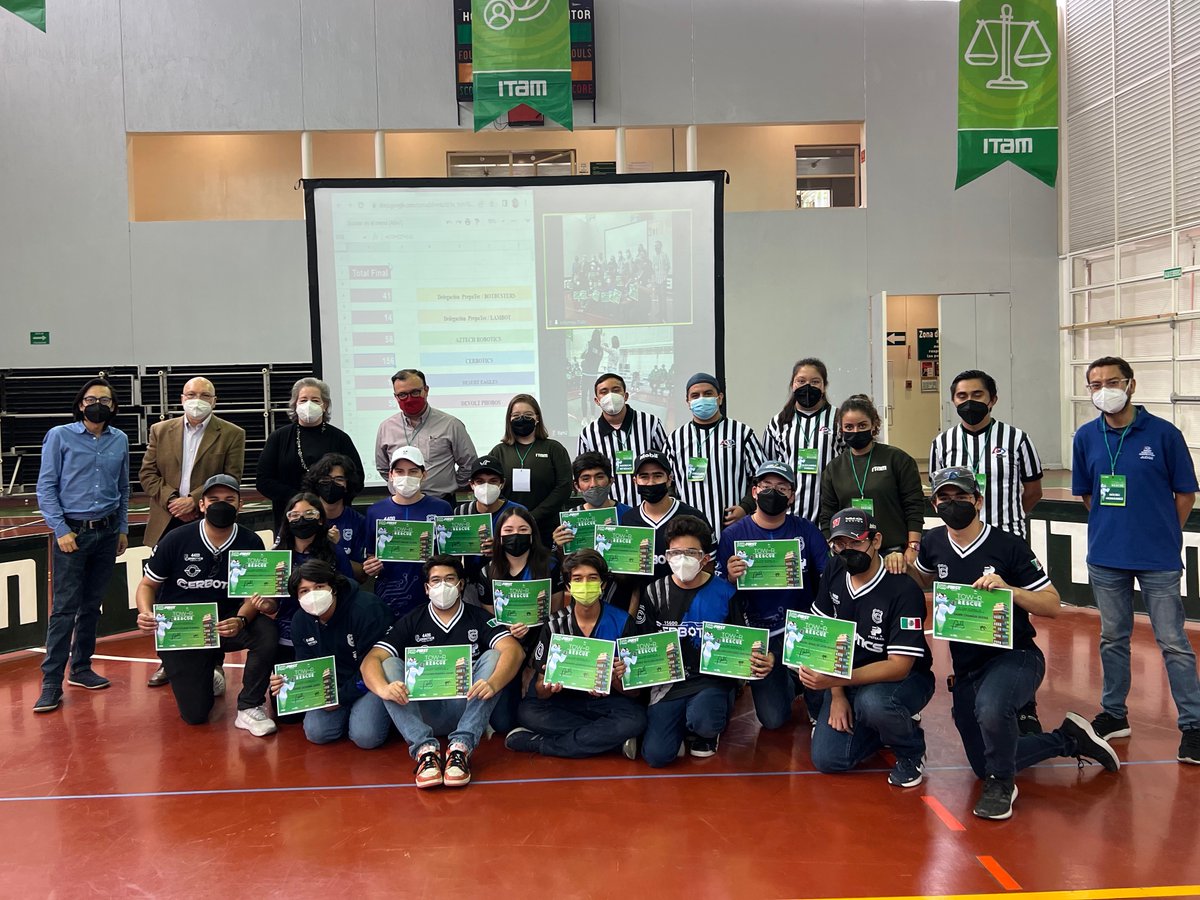 El ITAM fue sede de la clasificatoria de FIRST México 2022 con el reto "Tower Rescue". El Colegio Cervantes de Torreón (Familia CERBOTICS) fue el equipo ganador y representará a México en Ginebra, Suiza. 😃🙌🤖 <a href="/IngenieriaITAM/">Ingeniería ITAM</a> <a href="/ITAM_mx/">ITAM</a> <a href="/Cerbotics4400/">Team Cerbotics 4400</a>

👉bit.ly/ColegioCervant…