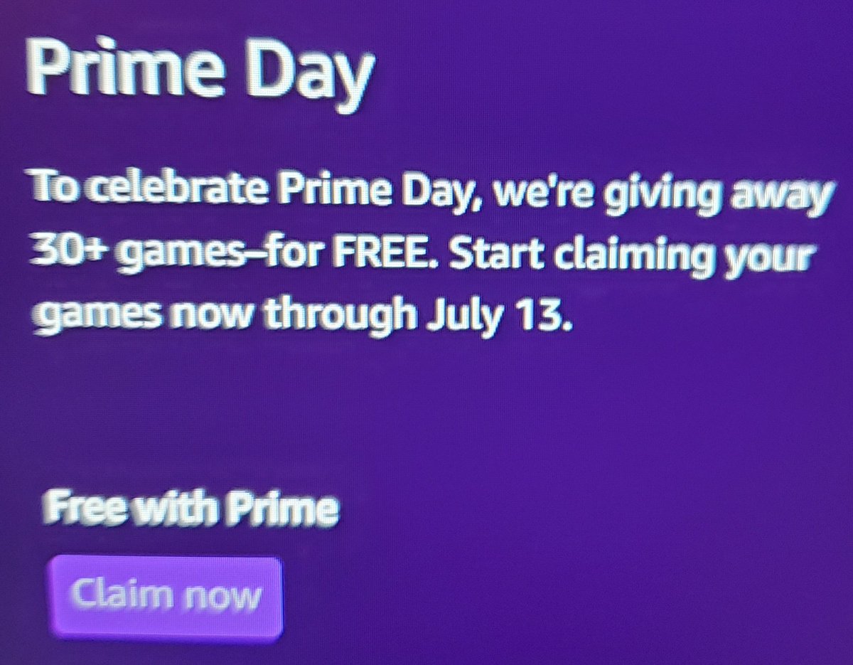 P34R6's tweet image. Prime Day!
