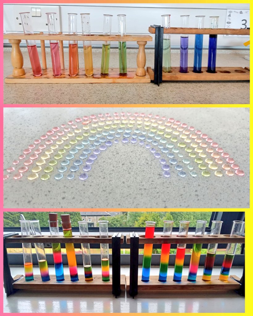 StrathavenChem's tweet image. Adding a little colour to the end of term ☀️ happy chemists in all the classes today 👩‍🔬👨‍🔬🌈