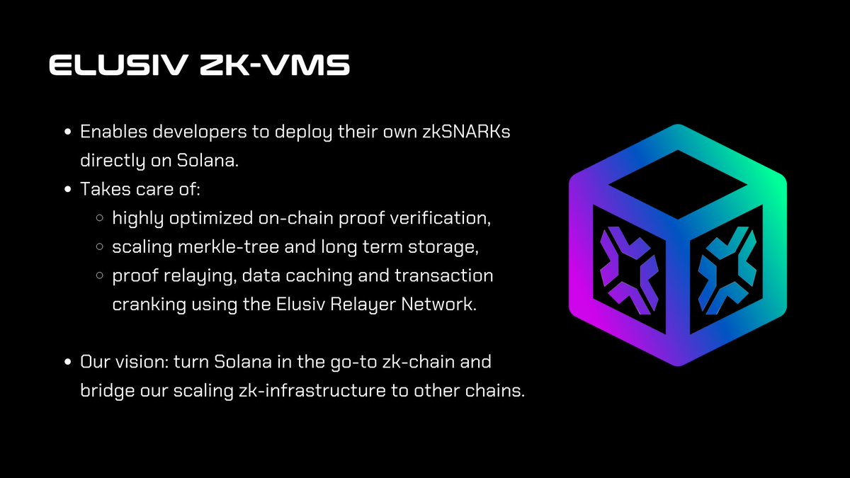 Arcium's tweet image. 1/ 🚨 Announcing Elusiv VMs! 🚨

As you know, our goal is to make privacy accessible on @solana. While private payments are a crucial pillar in this, it’s not the only one.