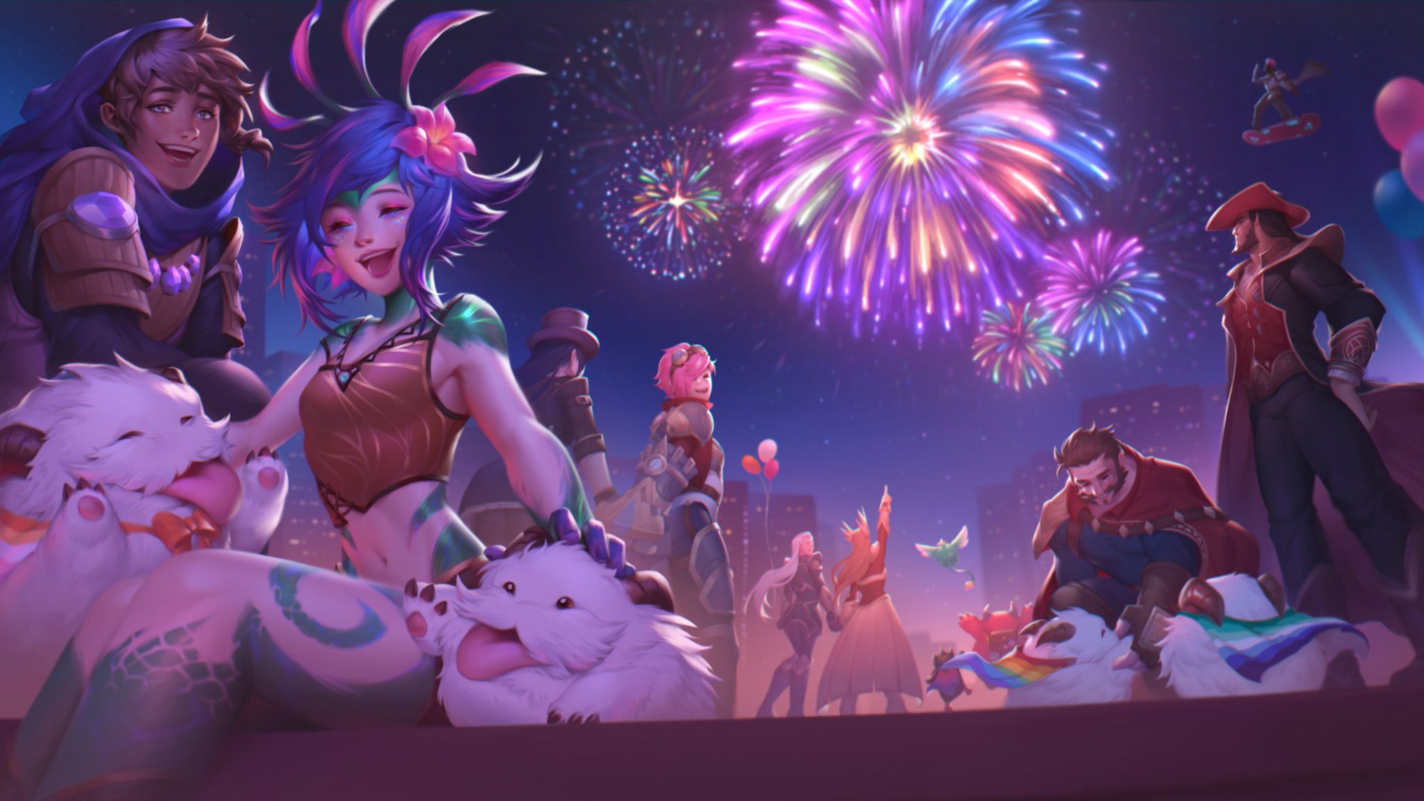 Riot Games on Twitter "🌈 IT'S PRIDE PARTY TIME! 🌈 🎨 by Yeorinart