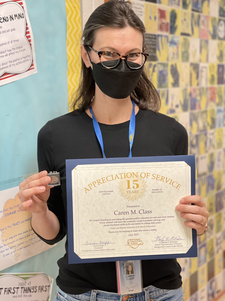 RVESRoadrunners's tweet photo. Congratulations to Ms. Class, SpEd Teacher, & Mr. Moran, PE teacher, for their 15 years of service in MCPS!! ππ #RockViewStaffRocks https://t.co/hUkyHXtqDr