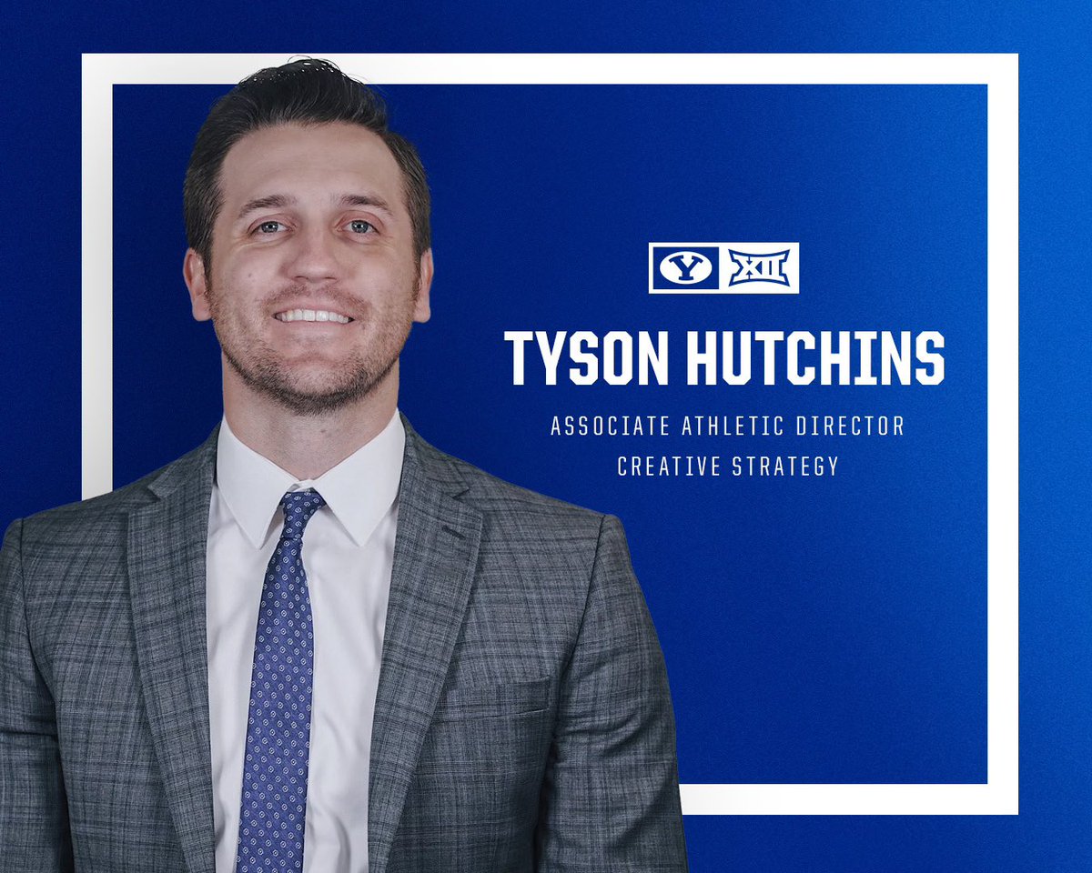 BYU director of athletics Tom Holmoe has announced the hiring of Tyson Hutchins as associate athletic director for creative strategy.

➡️ bit.ly/3n6h8Fe

#GoCougs