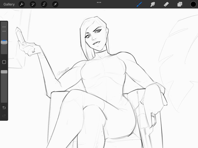 attempt #59 of me trying to draw Viper in this pose (i think the angle actually works now tho) 