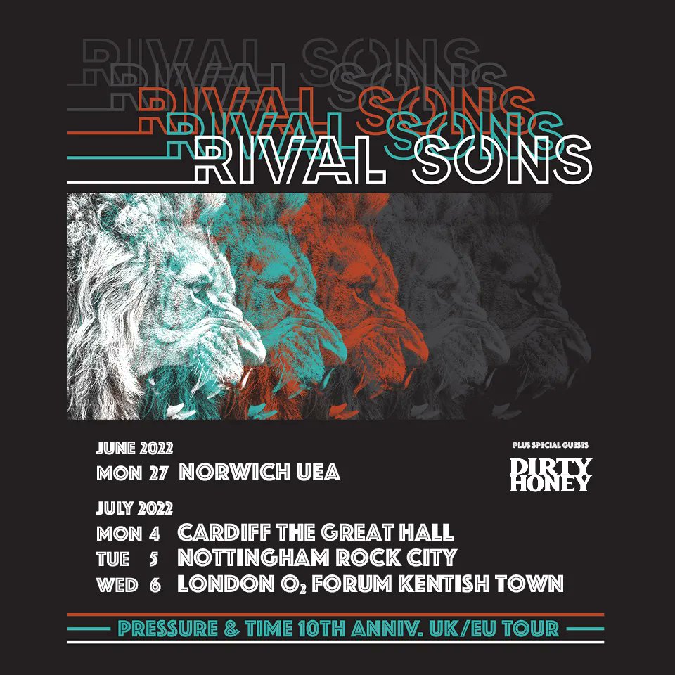 Less than a week until @rivalsons are at The LCR with @DirtyHoneyBand as support! Grab a ticket here: buff.ly/3quInvc