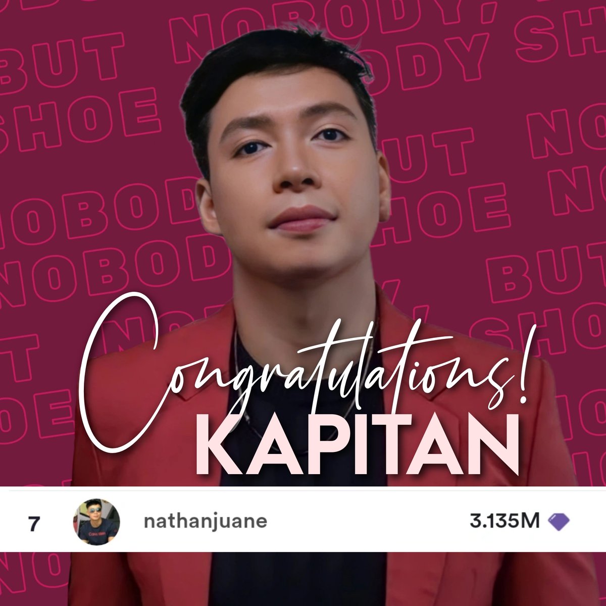 JuanersOfficial's tweet photo. Another achievement!

Congratulations Kapitan!
Thank you to all the gifters.✨❤ https://t.co/KzRLl59JJL