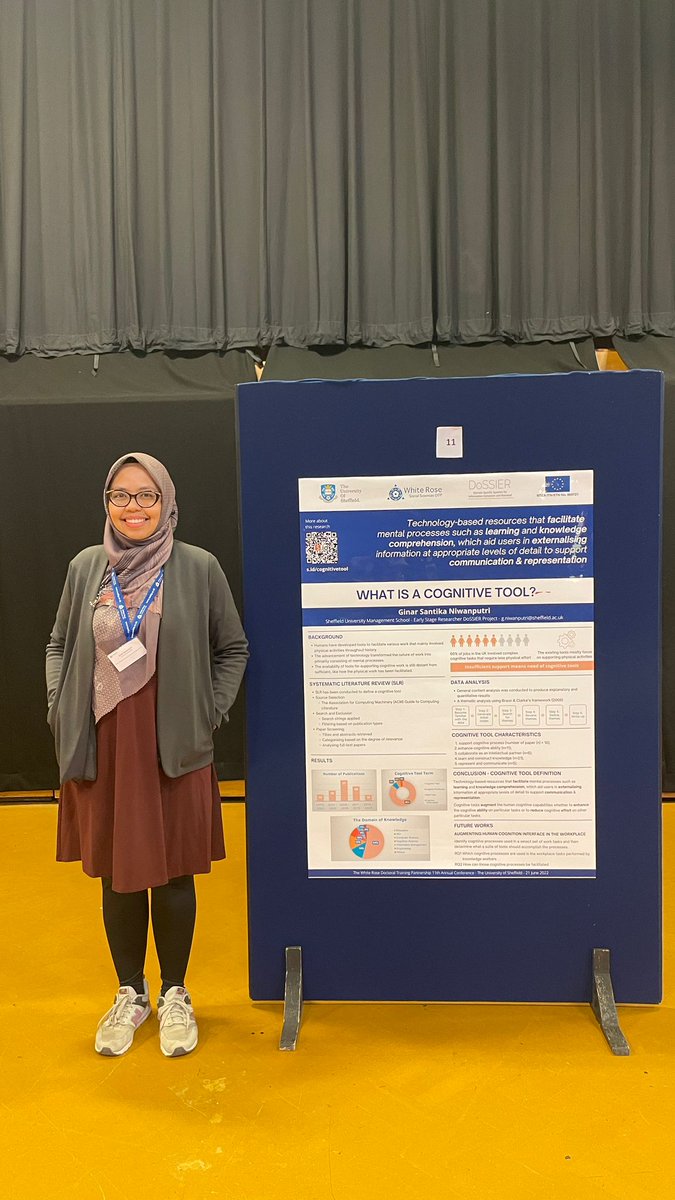 ginarsantika's tweet photo. It's a wrap! I did my poster presentation session on "What is a cognitive tool" in @wrssdtp Annual Conference today. Proudly to share this as a part of @ProjectDossier :) Thank you for all the feedbacks and discussion dear fellows! https://t.co/GOWlh8uDiG