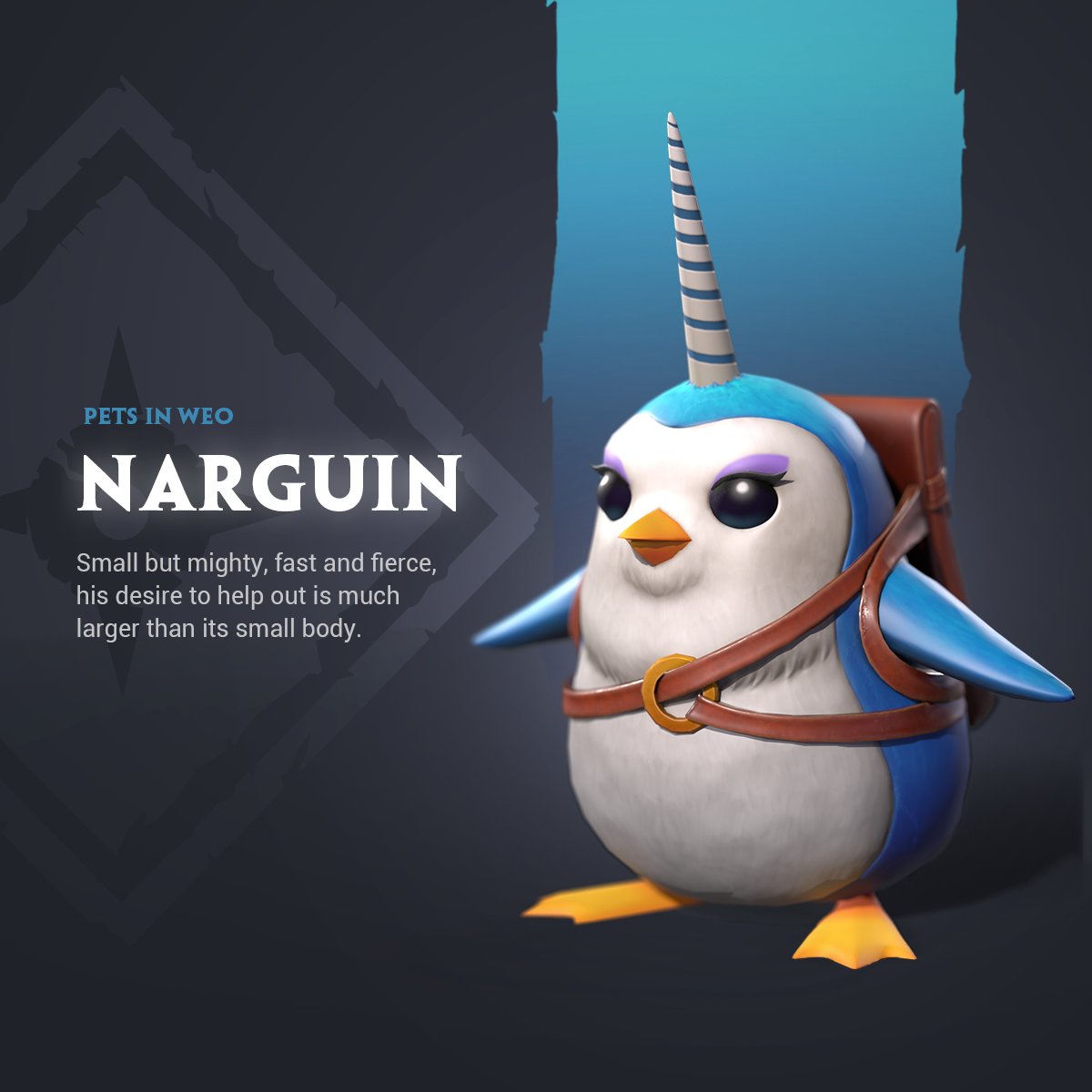 WorldEternalMMO's tweet photo. Its horn has been blessed with holy ice🧊, giving this pint-sized powerhouse a tool that helps it seek out magical and mundane treasures💎. The only domain that is closed to them is the sky, and sometimes they can be seen looking longingly at flying birds.🥲 https://t.co/LMpH2tojYZ