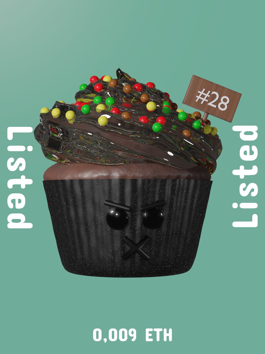 ThreeAngelsNft's tweet photo. CosmoCupCake is Listed now Buy one ThreeCupCakes and join our ThreeAngelsNft family 🧁🧁

#28

Checkout on Opensea

https://t.co/aYsjA8hVsP

#nfts #nft #nftart #nftcommunity #nftcollector #nftartist #crypto #digitalart #cryptoart #art #ethereum #opensea #nftcollectors #blockchain https://t.co/0eefKWX5M2