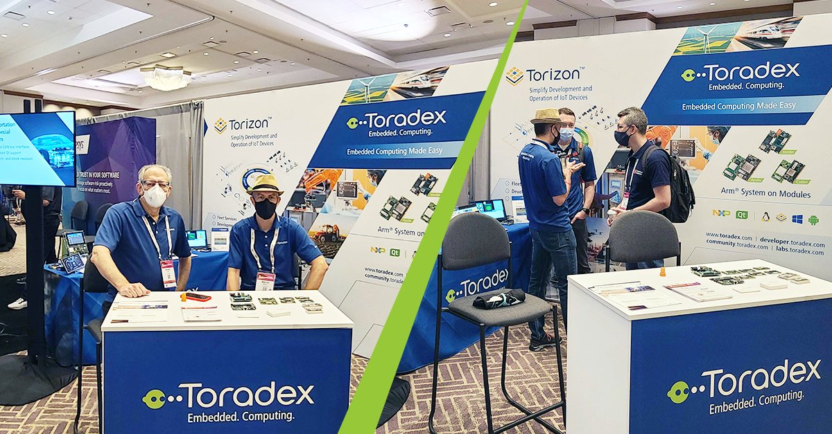 Toradex's tweet photo. Full steam ahead! Our team's all ready for you at #ossummit’s #EmbeddedLinuxConference in Austin. Come meet us at our booth!

#ELC #Linux #EmbeddedLinux #Torizon #NXP #NXPpartner #BrandonShibley #MarcelZiswiler #SergioPrado #StuartCohen https://t.co/X6LYhH0XH1