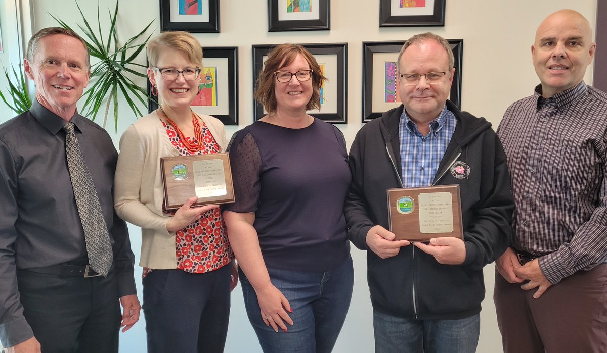 The #BRSD Board of Trustees celebrated the Music Parents Associations of Ecole Charlie Killam School and Ecole Camrose Composite High School at their June meeting, for all that they do to support music programs in Camrose. Thanks, Music Parents, for being Friends of Battle River!