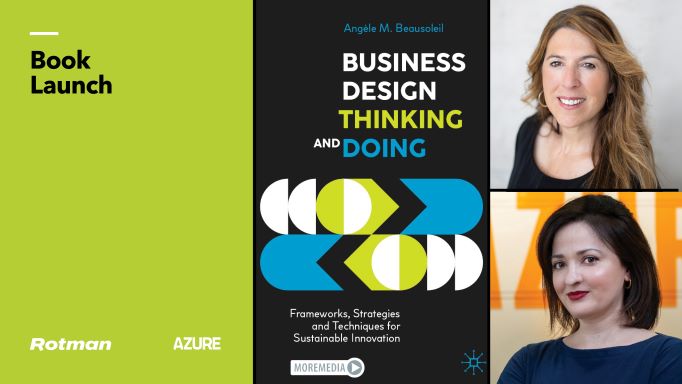 rotmanbdi's tweet photo. In just five hours, Dr. Angèle Beausoleil will be appearing virtually at Rotman to talk about her new book: Business Design Thinking and Doing with guest moderator Elizabeth Pagliacolo.
Register now: https://t.co/Ct3ip2E82e
#rotmanmba #businessdesign https://t.co/uDG8PoxOwG