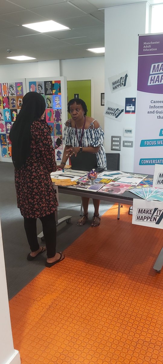 The #MakeItHappen team are out in our <a href="/ManAdultEd/">Manchester Adult Ed.</a> centres this week discussing #progression routes, next steps and opportunities with learners. Lots of career and employability related activities to get stuck into too! #CEIAG #Gatsby #LearningIsforEveryone <a href="/MCCWorkSkills/">MCC Work and Skills</a>