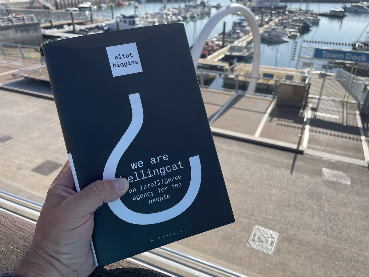 ianabd's tweet image. My holiday read this year had been ‘We are Bellingcat’ by @EliotHiggins. Bought this after hearing Eliot interviewed on @TherealNihal show, and it’s a fantastic read, lifting the lid on misinformation society and explains how to get to the truth! #bellingcat #truth #opensource