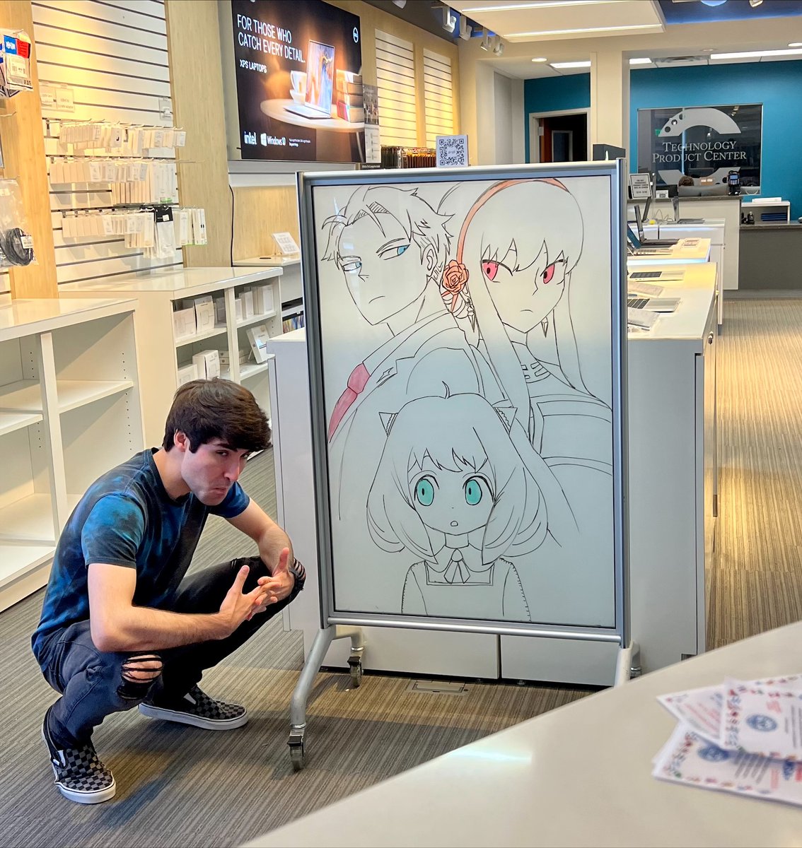 ucf_tpc's tweet photo. Spy x Family was in the spotlight the first half of June. Come in on to the TPC to check what's up next B^) https://t.co/FsdMLlyA71