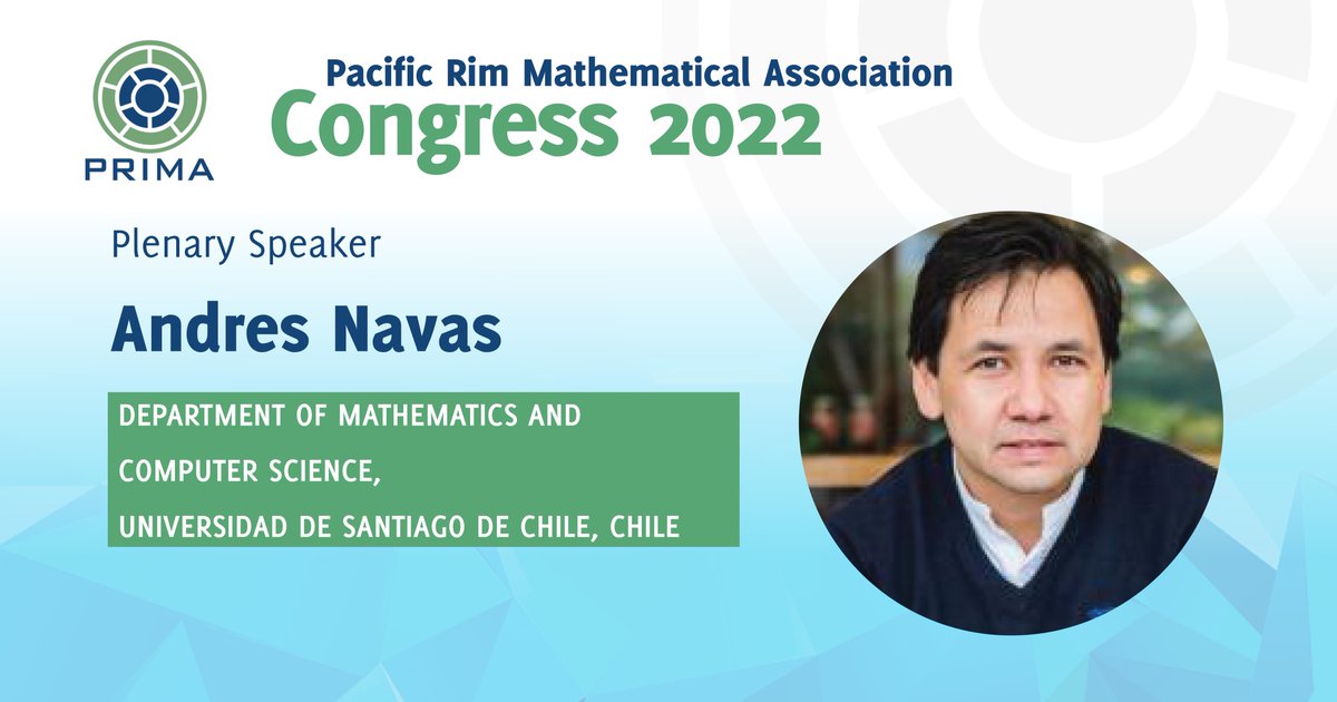 pimsmath's tweet photo. In anticipation for the upcoming #PRIMA2022 (Vancouver, BC; December 4-9), we're doing a speaker spotlight! @PRIMAmath
On Tuesday 12/06 at 9am PDT, we begin with @AndriusNF (USach).
Visit https://t.co/zlSO94VzAR to read more about their work and research. https://t.co/BmECpGqDtB