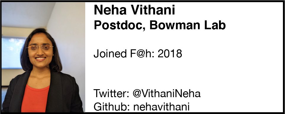foldingathome's tweet photo. Today on #FAHMeettheTeam we talk to Dr. Neha Vithani (@VithaniNeha), a postdoc in the Bowman Lab (@drGregBowman)! Neha received her PhD at the Indian Institute of Technology Kanpur (@IITKanpur) where she studied enzymatic reactions. https://t.co/fvYh3iiNXc
