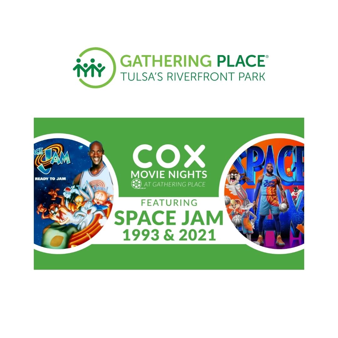 JenWadkinsHomes's tweet photo. Tulsa's a wonderful city w/many family friendly events! 

Don't miss Movie Night at @GatherTulsa Friday! "Space Jam (1996) at 5pm followed by halftime show w/basketball entertainment, dancing, cheerleading! Stay for double feature, Space Jam: A New Legacy (2021), at 7 p.m.!" https://t.co/7iP4rzQYqY