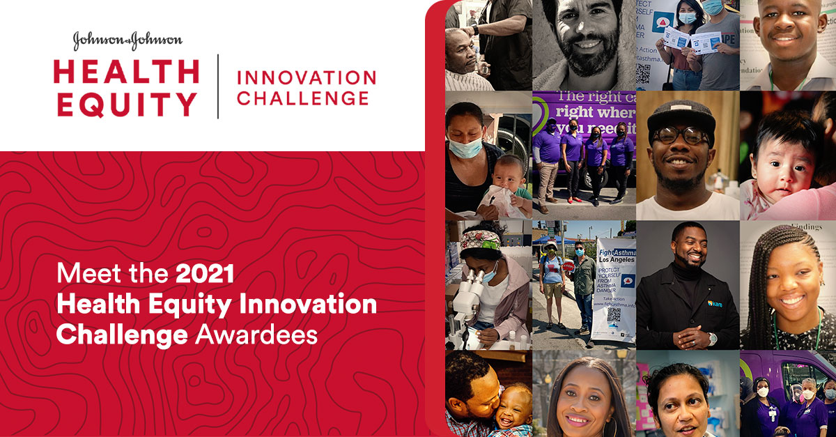 helenegayle's tweet photo. It was a privilege to work with thoughtful judges to select the 2021 @jnj #HealthEquity Innovation Challenge awardees. These changemakers are using innovative new approaches to dismantle the systemic barriers to health equity. #JNJinnovation #JNJpartner https://t.co/a1C7fT21X0 https://t.co/NyR301F1l2
