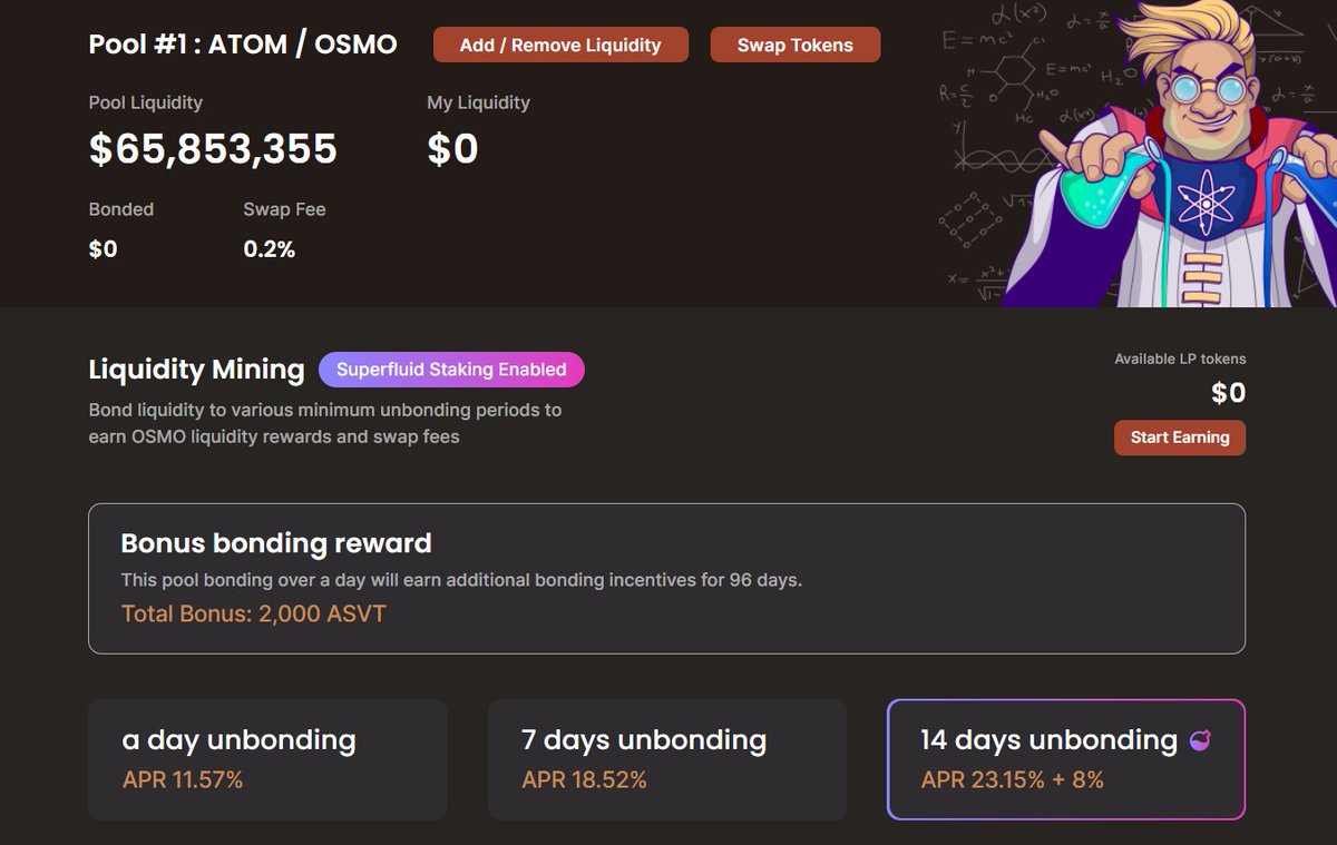 AnotherSoftware's tweet photo. We have news! $ASVT external incentives are available for $ATOM/ $OSMO Pool! This is a bonus of our team for the community. The rewards in pools 716 and 717 were also renewed and you will receive $ASVT tokens for over 95 epochs, providing liquidity in the Rowan and EEUR pairs. https://t.co/2MY8NGteS1