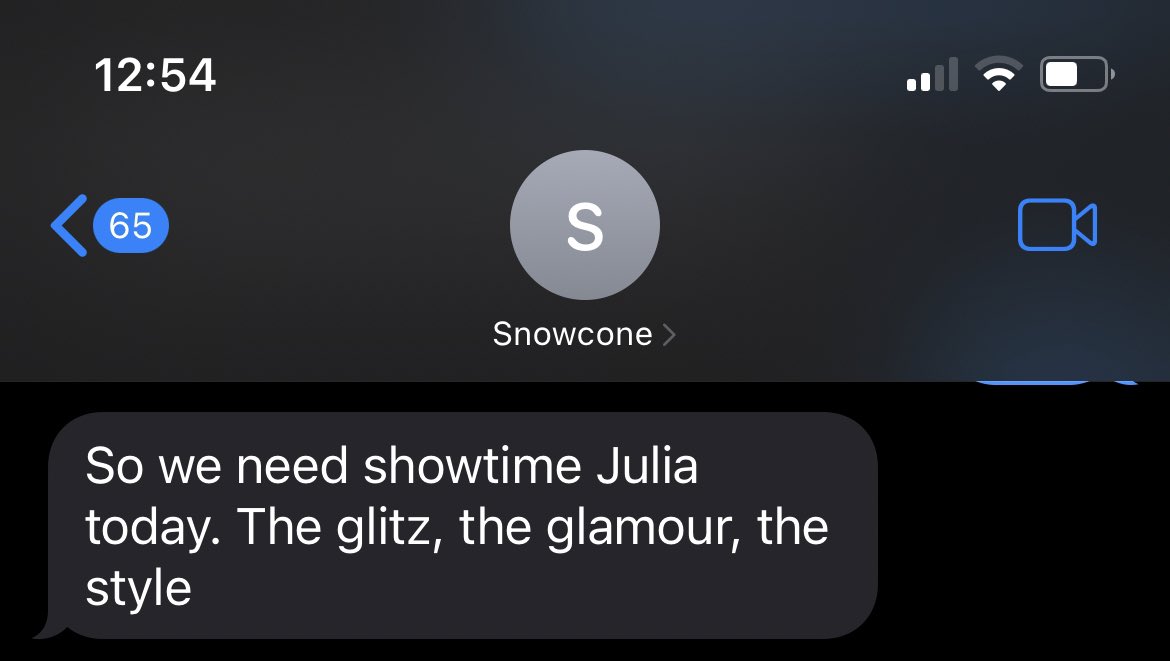 .@Snowcone965 woke up today and chose stage mom