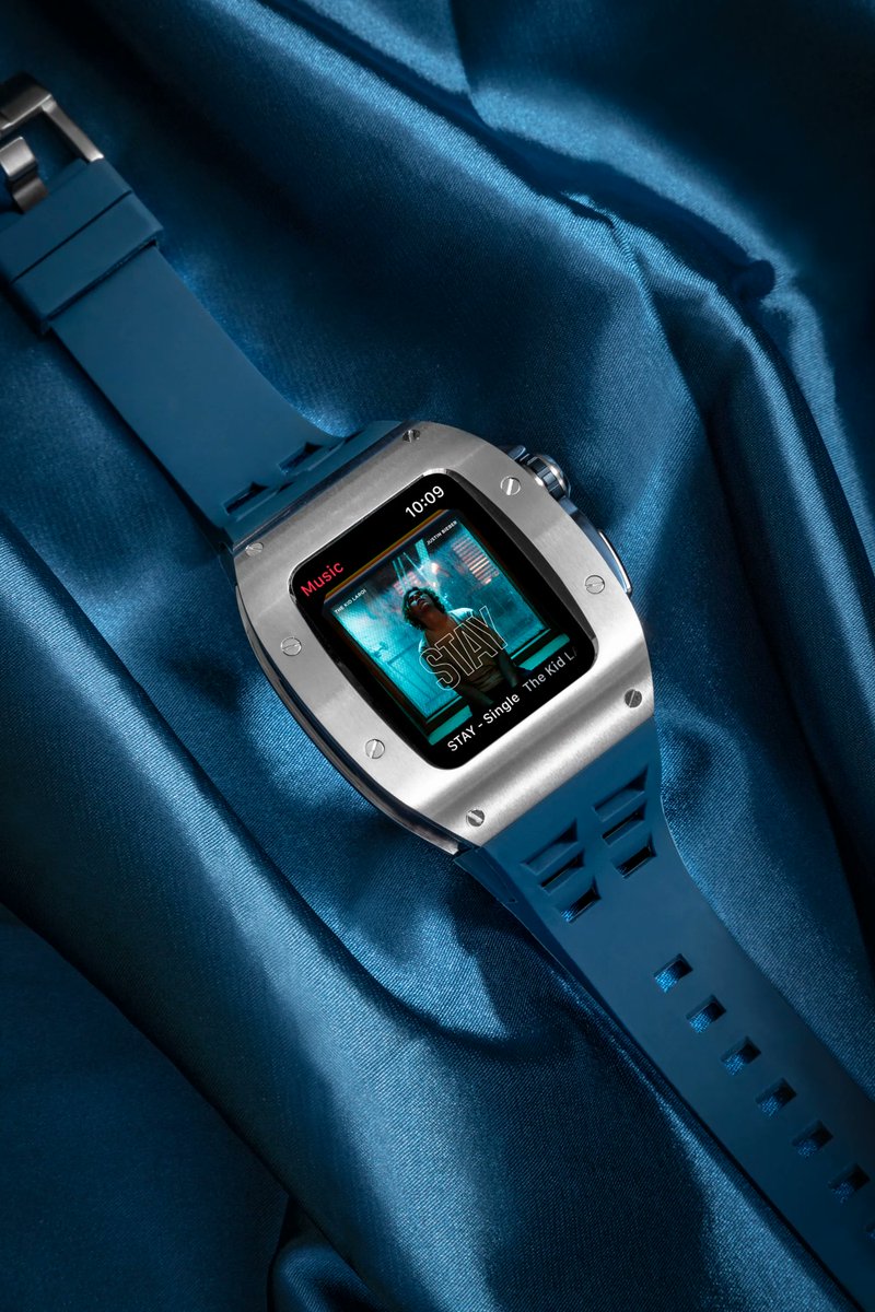 Apple Watch Case - Blue Silver #applewatchcase #weirdape