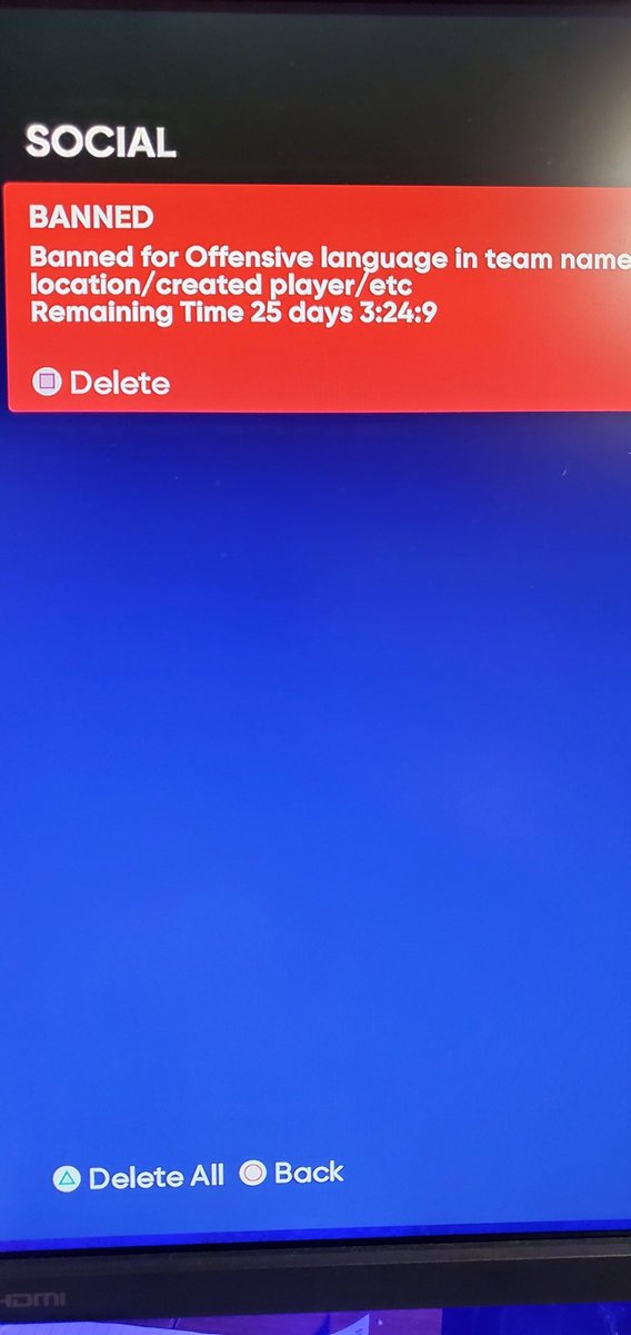 ChuckDizzle29's tweet image. So what exactly was it about my team name/location/created player etc.  That was so offensive you banned me for 28 days?  Can't be bothered to answer any emails.  Just banning people for no reason huh?