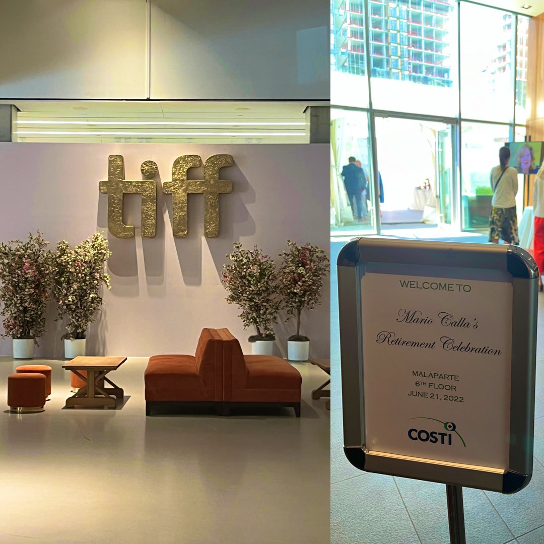 Today is a special day for us. We are gathered at Malaparte, TIFF Bell Lightbox for our leader and executive director of more than 35 years, <a href="/MarioCalla/">Mario Calla</a>’s #retirementcelebration. 

Thank you to <a href="/CitImmCanada/">IRCC</a> <a href="/cityoftoronto/">City of Toronto 🇨🇦</a>, <a href="/UWGreaterTO/">United Way Greater Toronto</a> and <a href="/ONTatwork/">Ontario At Work</a> for joining us.