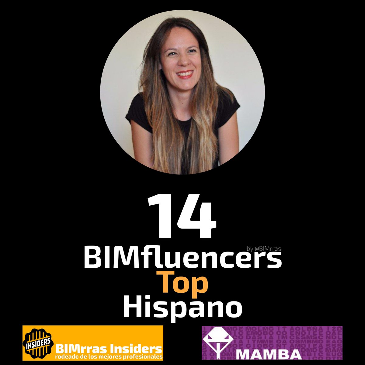 En la posición 14 del #BIMfluencersTopHispano se encuentra esta semana <a href="/chicA3_din/">Muriel</a> considerada una de las 50 cuentas hispanas más influyentes sobre #BIM.

Ranking patrocinado por <a href="/BIMrras/">BIMrras</a> Insiders y @MAMBAcentro

my.mtr.cool/jwhwmznodn