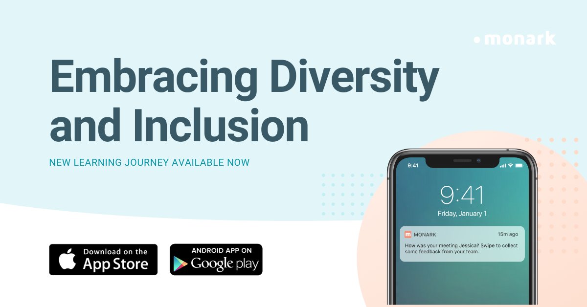 Becoming an inclusive leader is not a small task, but one well worth your time. 

We're excited to become a part of leaders' first steps towards supporting a diverse workforce with the recent launch of our Embracing Diversity and Inclusion learning journey.apps.apple.com/app/id15897838…