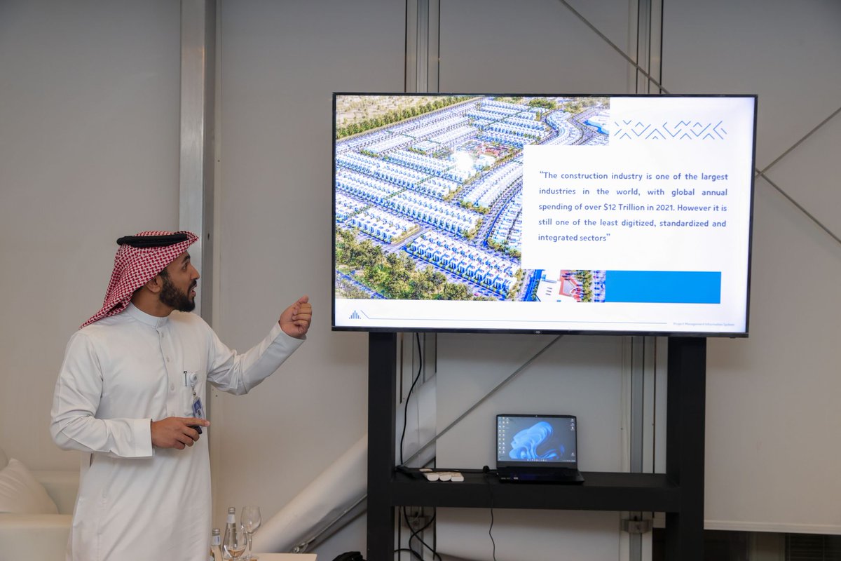 gaeaglobal's tweet photo. Gaea's CEO @_suryb_  and VP of operations Dennis attending, the #projectmanagementsystem launch in
#SaudiArabla. They had the opportunity to see a scale model of one of the projects we will be providing construction management software support. 
Read at: https://t.co/iRhfXBtYX1 https://t.co/4k0xEPMG0E
