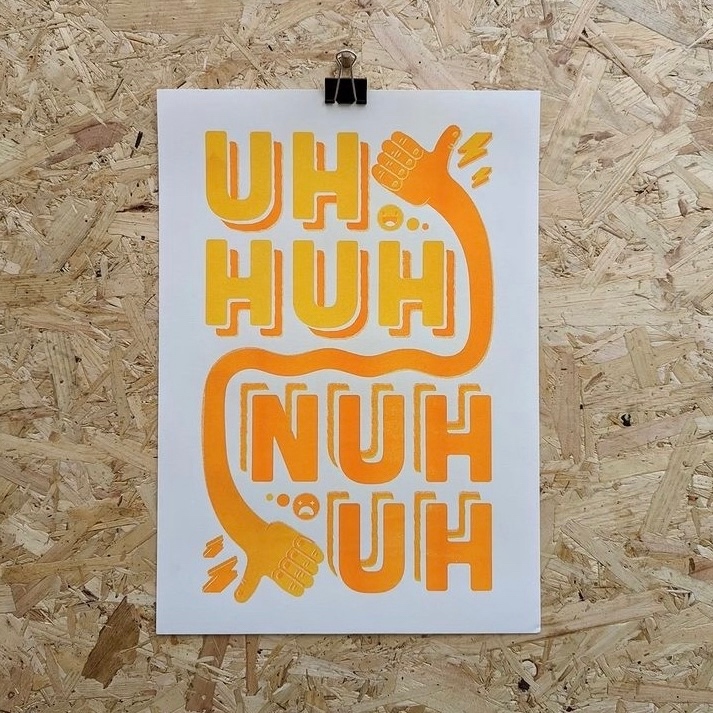 peopleofprint's tweet photo. UH HUH we do love this #typographic #risographprint by @okno.creative 💛
.
.
#popmembers #printspotters #printisntdead #peopleofprint #print #printmaking #printmaker #riso #risoprint #risograph #type #typography https://t.co/i7aLRbgcCo