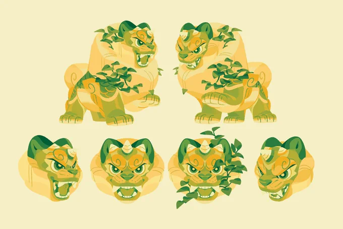 Wrapped up some freelance and finished my little guys as a treat🌱✨ 