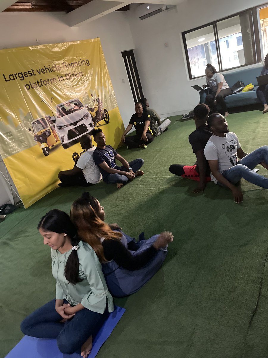 maxdrive_ai's tweet photo. Itβs International Yoga Day π§πΎββοΈ!
And today, at the MAX office we brought in a professional Yoga instructor who led us in getting our stretch on.
At MAX, we work hard & play hard π₯π₯π₯.
#InternationalYogaDay #MAXcares #Yoga #Reels
#Explore #Wellness #Fitness https://t.co/qePbWx1MPA