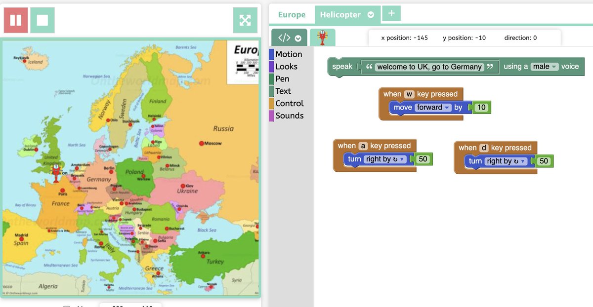 WrightICT's tweet photo. Y3 @kwparks began coding their European Tour game on #J2Code today. The helicopter is on the move and instructions coded. Next week, messages on arrival at your destination. Super start Y3. https://t.co/oscmZVtzky
