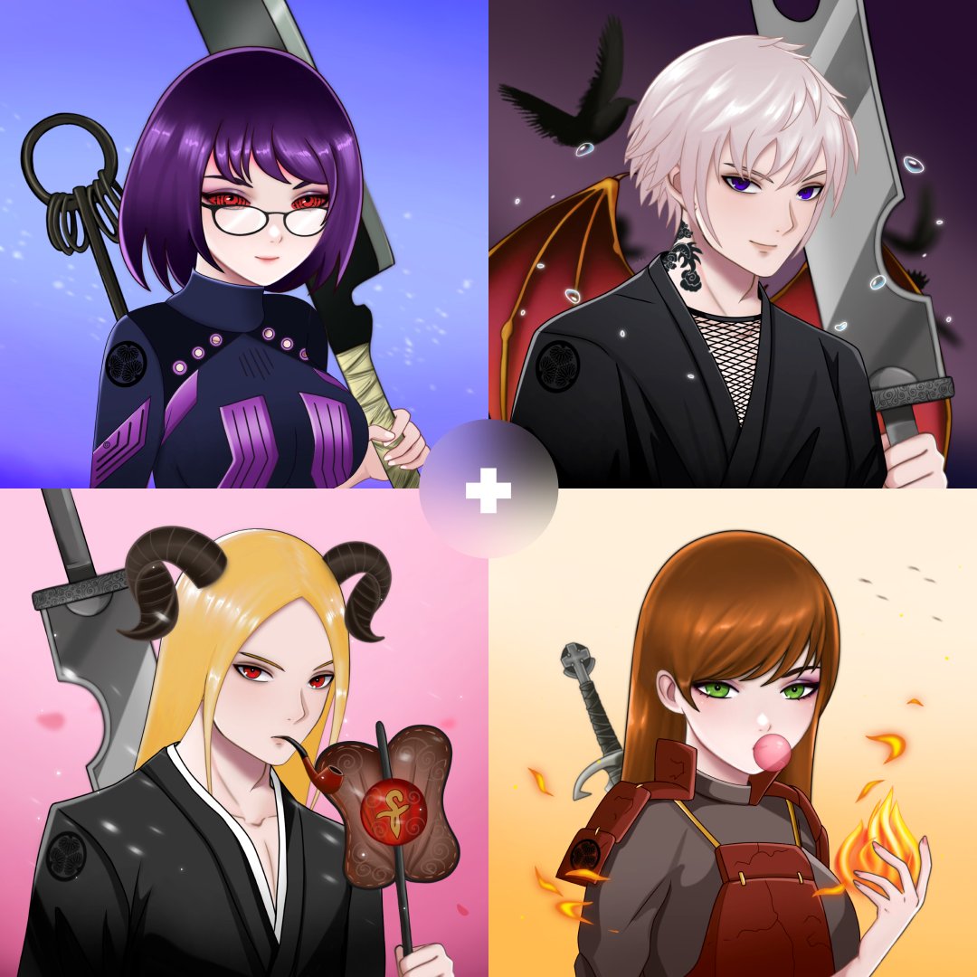 👀 What are 3 things that unite them?

⬇️Let us know below ⬇️

#NFT #AnimeArt #Solana #Japan #NFTs